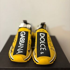 Dolce & Gabbana Yellow and Black Sneakers